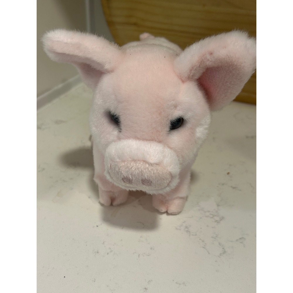 Douglas Cuddle Toy Pink Pig Plush Stuffed Animal Standing‎ Farm Piggy 8 Inch